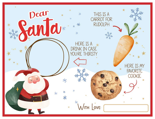 Santa’s Treat Placemat – Printable Digital Download